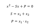 #02 Relação entre coeficientes e raízes da equação quadrática